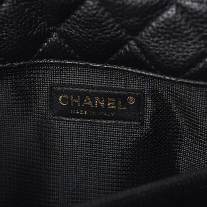 Chanel Calfskin Quilted XXL Travel Flap Bag Black 6 of 10