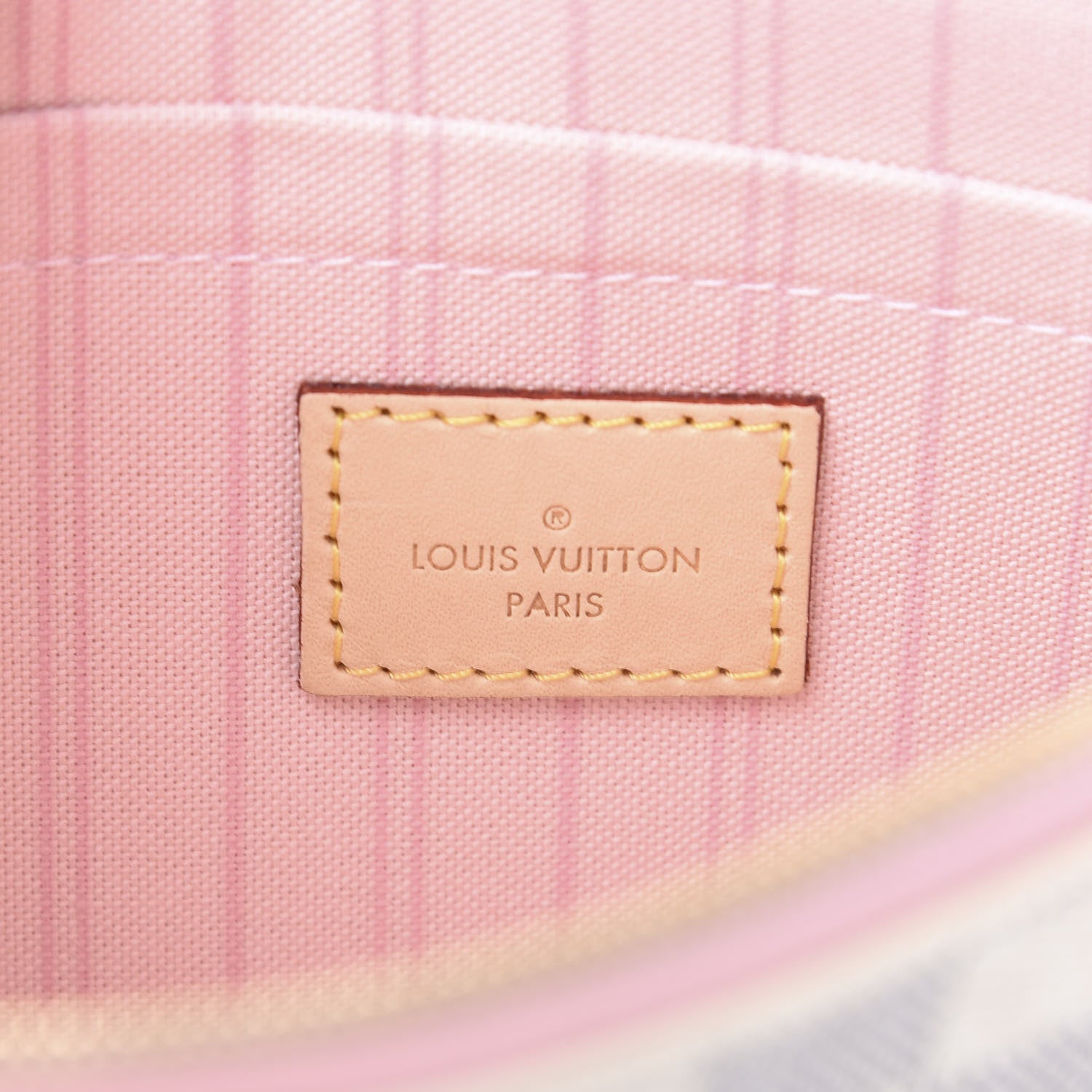 Louis Vuitton Damier Azur Neverfull MM GM Pochette Rose Ballerine 6 of 7