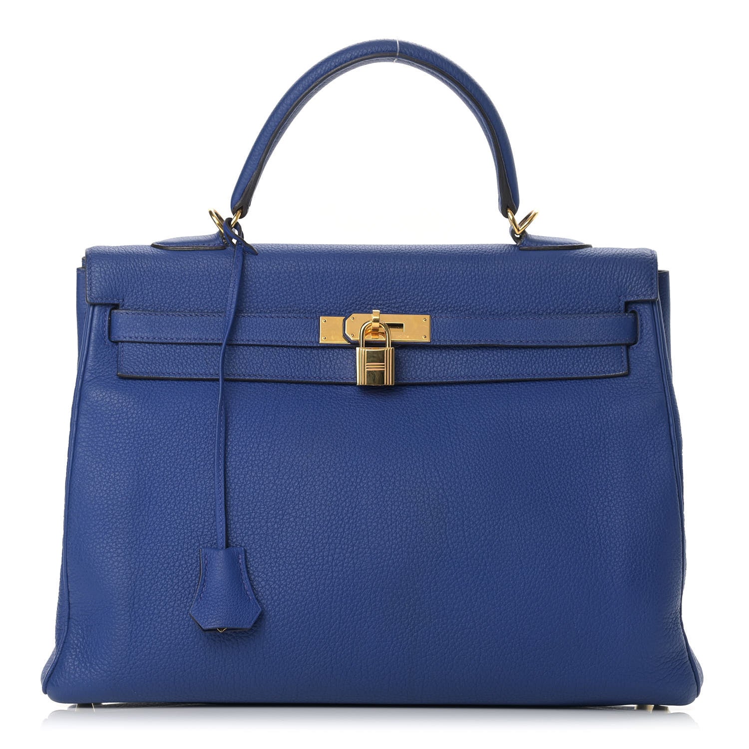 Hermes Togo Kelly Retourne 35 Bleu Electrique 1 of 38