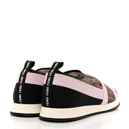 Fendi Technical Mesh Tulle Slip On Sneaker 37 Rose Tobacco 4 of 7