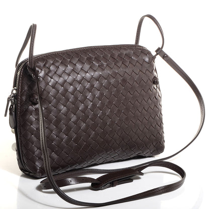 Bottega Veneta Nappa Intrecciato Crossbody Pillow Ebano 3 of 8
