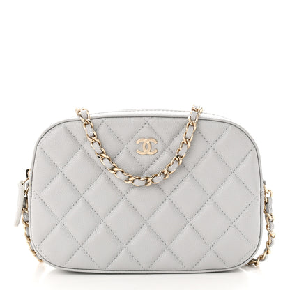 Chanel Caviar Quilted Camera Case Grey 3 of 12