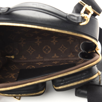 Louis Vuitton Calfskin Monogram Embossed Utility Crossbody Black 5 of 8