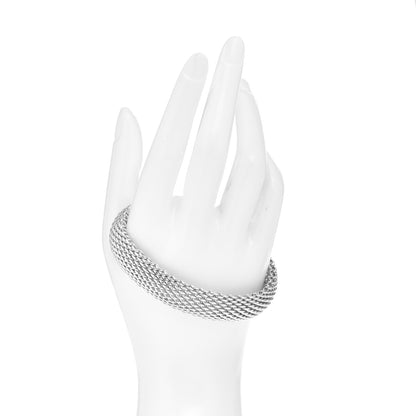 Tiffany Sterling Silver Somerset Mesh Bracelet 2 of 4