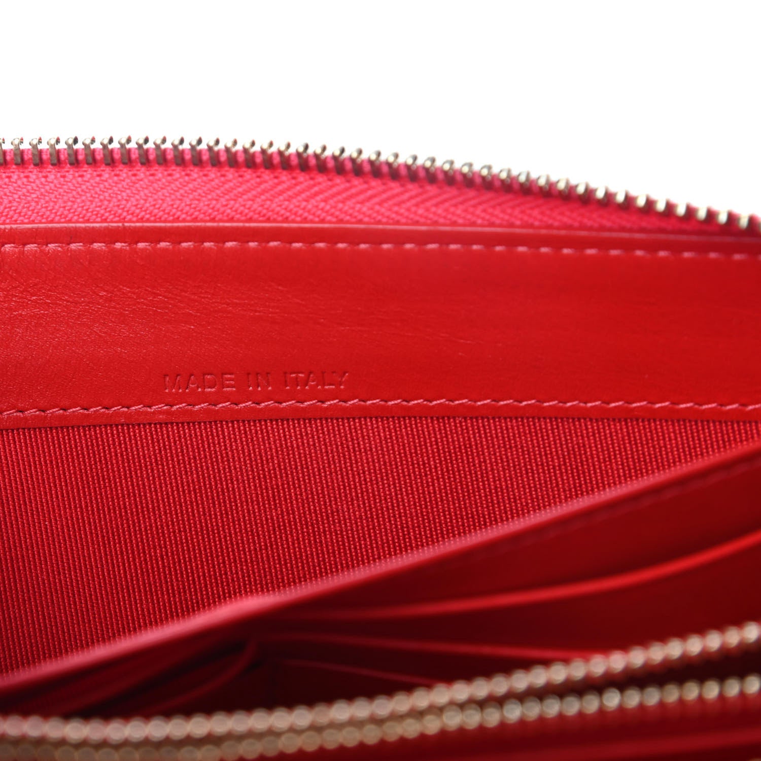 Christian Louboutin Patent Panettone Spiked Zip Around Wallet Rose Paris 7 of 7