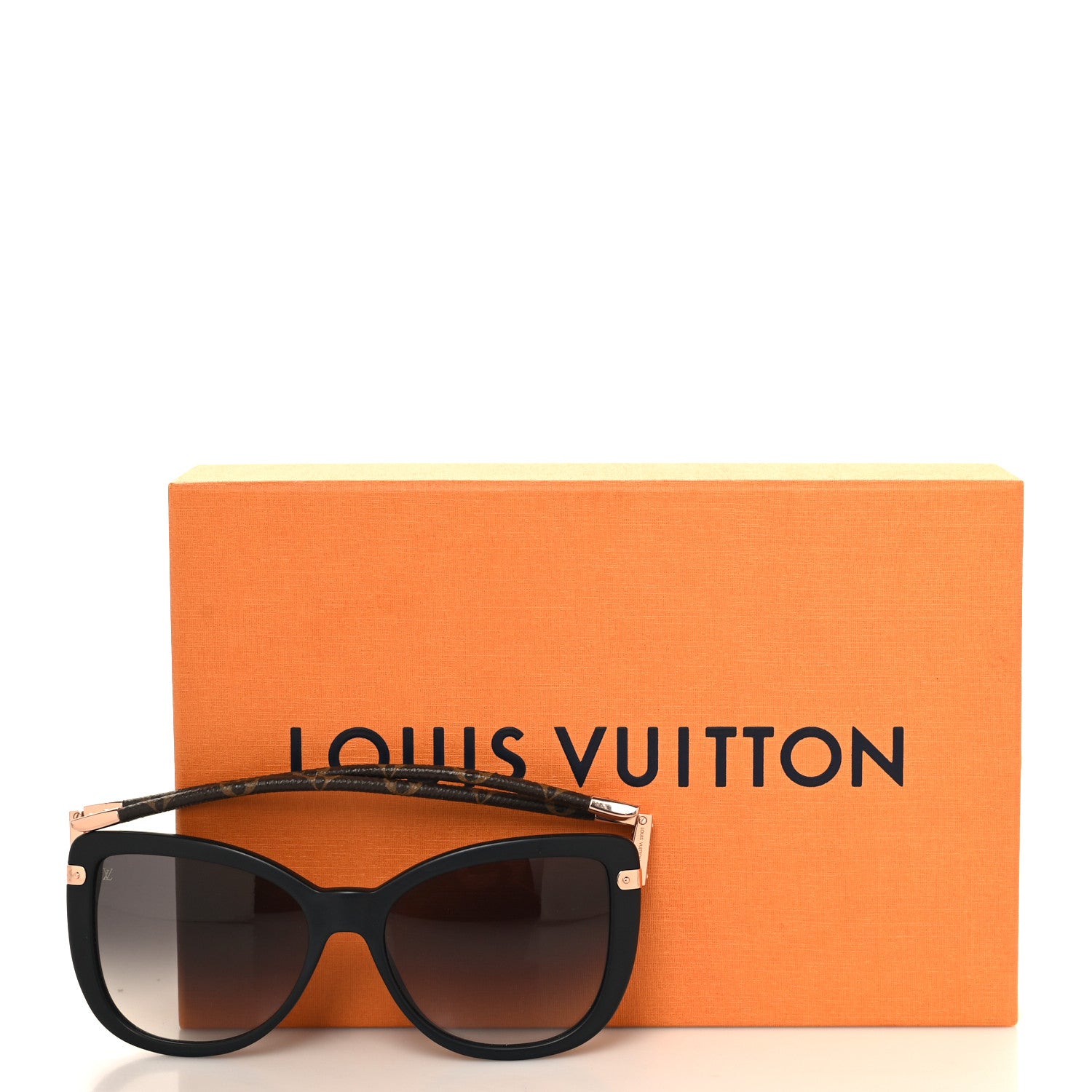 Louis Vuitton Monogram Acetate Charlotte Sunglasses Z0781W Black 8 of 8