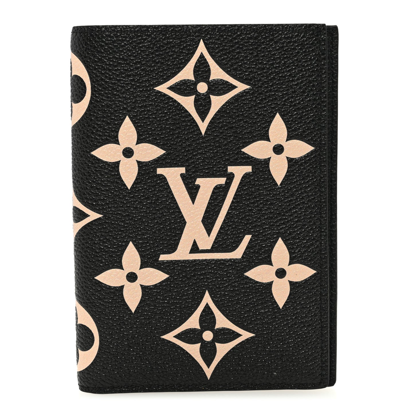 Empreinte Monogram Giant Passport Cover Black Beige