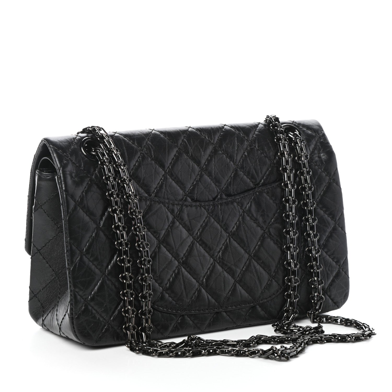 Chanel Aged Calfskin Quilted 2.55 Reissue 225 Flap So Black 3 of 10