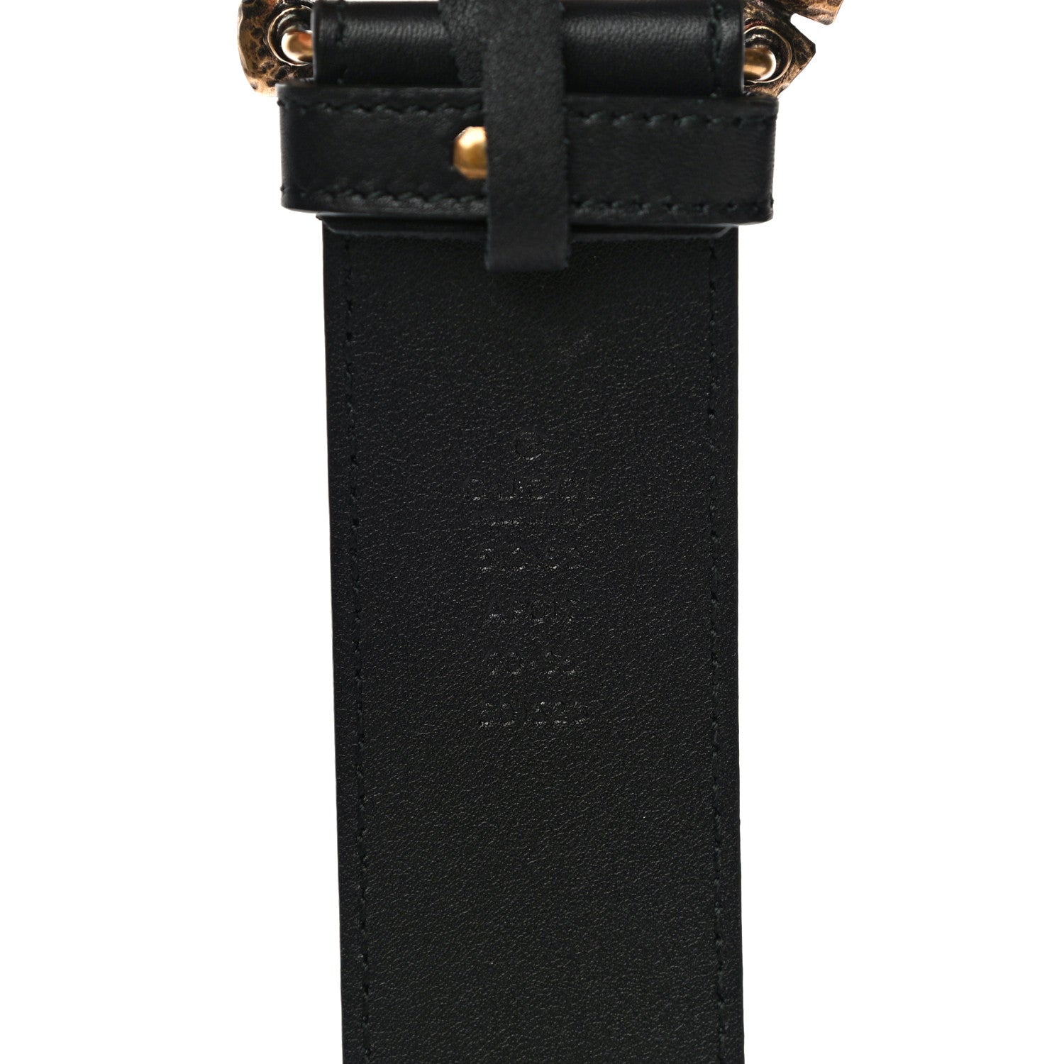 Gucci Calfskin Crystal Double G 40mm Belt 90 36 Black Multicolor 4 of 10