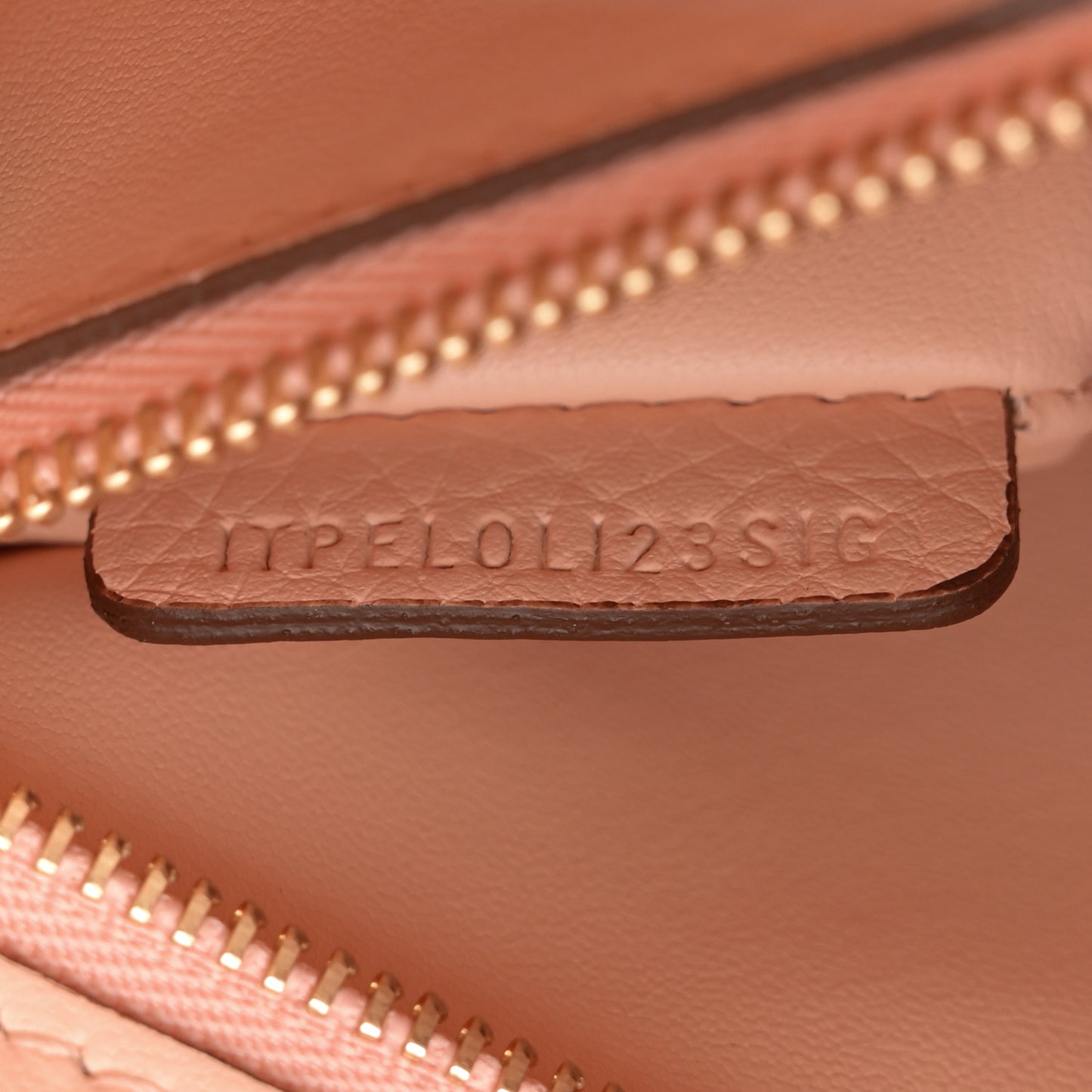 Grainy Calfskin Mini Frances Tote Peach Pink