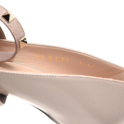 Valentino Garavani Nappa Rockstud Studwrap Strap 105mm Pumps 41 Poudre 8 of 9