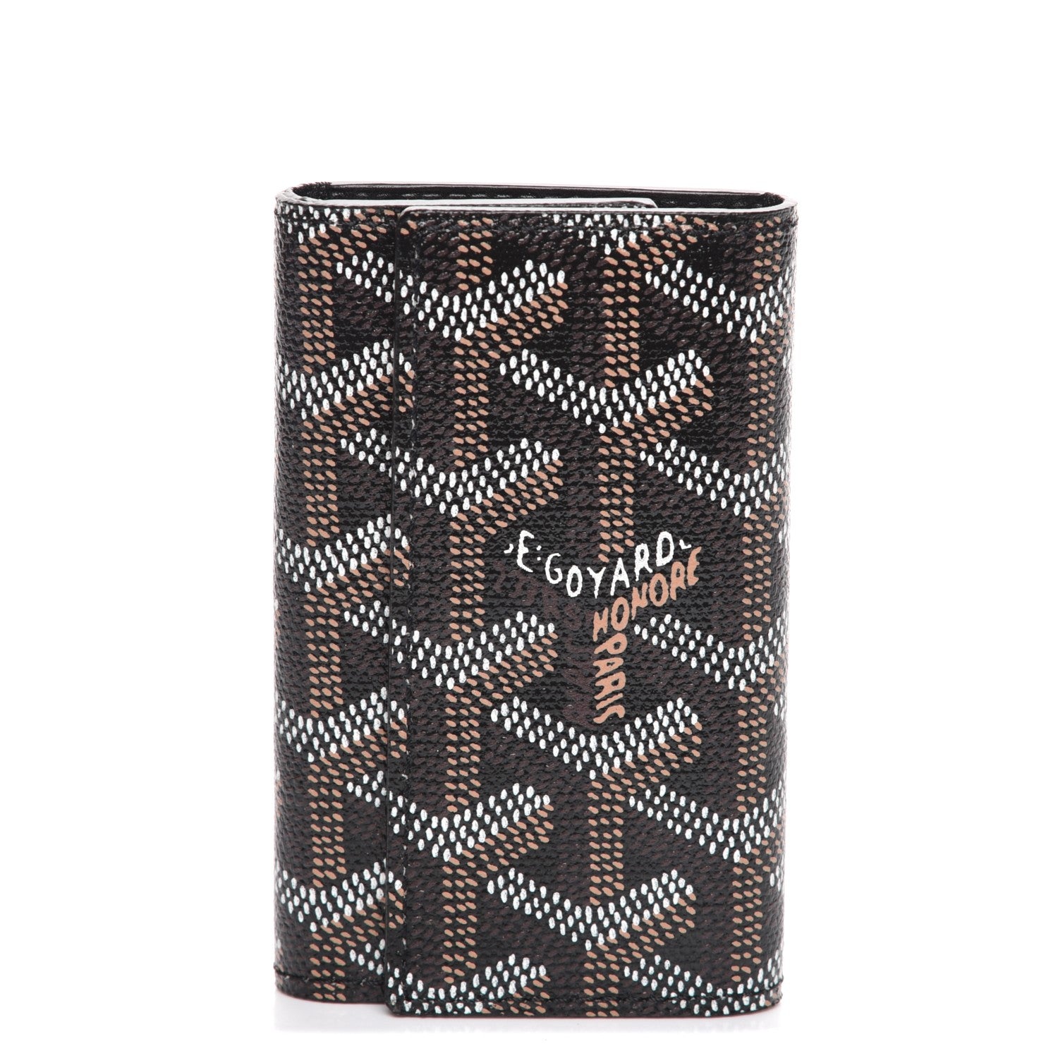 Goyard Goyardine Saint Michel 6 Key Holder Black 1 of 8
