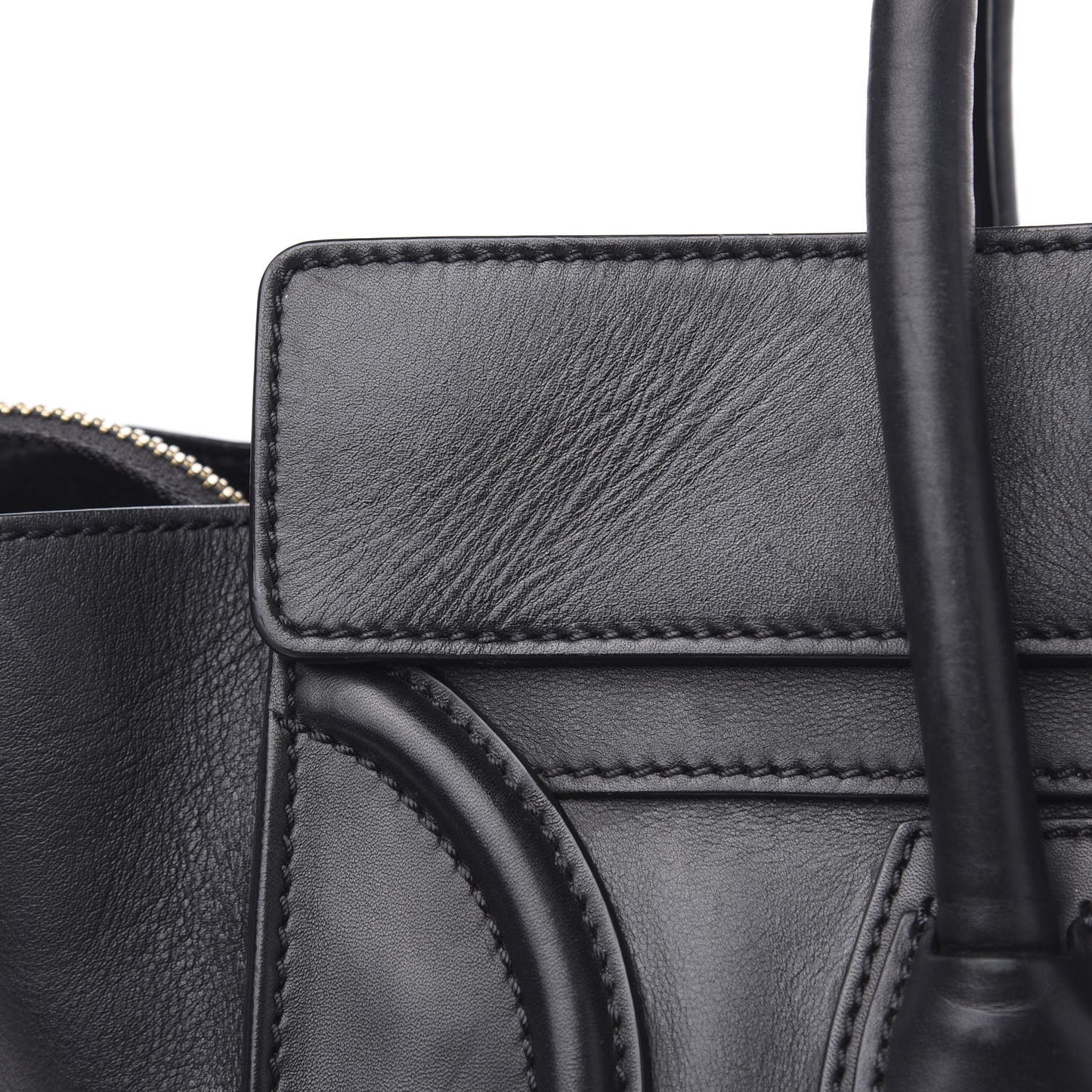 Smooth Calfskin Mini Luggage Black
