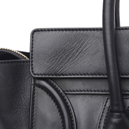 Celine Smooth Calfskin Mini Luggage Black 13 of 17