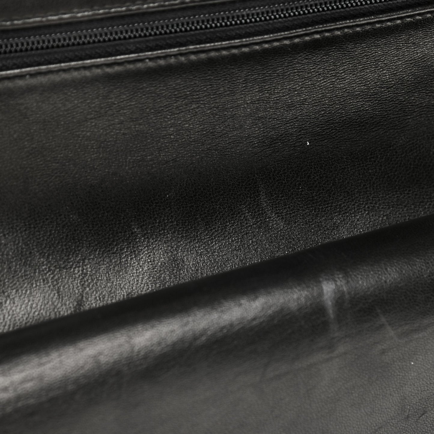 Lambskin Quilted Medium Double Flap Dark Brown