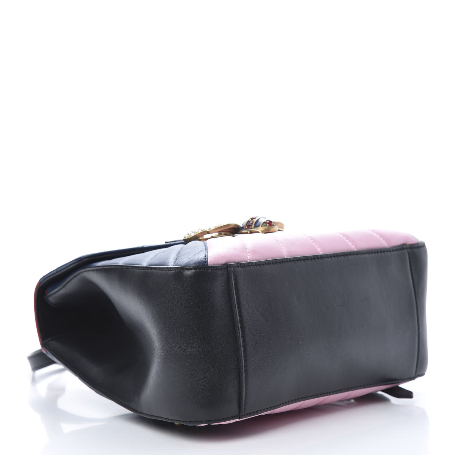 Gucci Calfskin Bamboo Trapuntata Queen Margaret Backpack Blue Agata Hibiscus Red Mystic White Sugar Pink 3 of 12