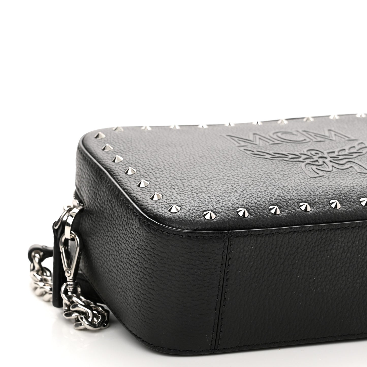 Calfskin Chanswell Studded Camera Bag Black