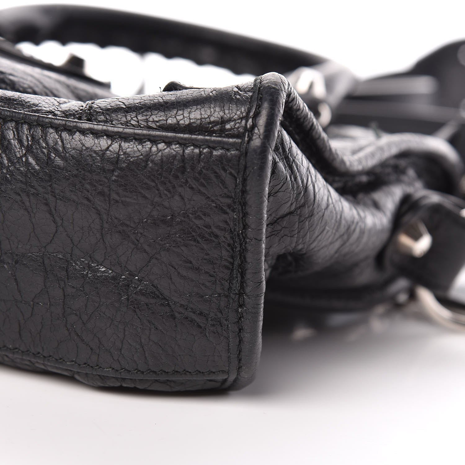 Balenciaga Agneau Classic Silver Hardware Mini City Black 6 of 10