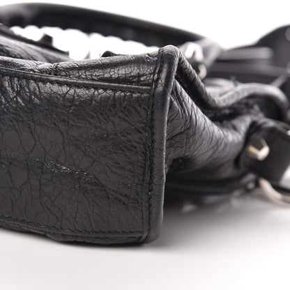 Balenciaga Agneau Classic Silver Hardware Mini City Black 6 of 10