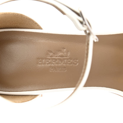 Hermes Calfskin Encens 50 Sandals 36 White 7 of 9