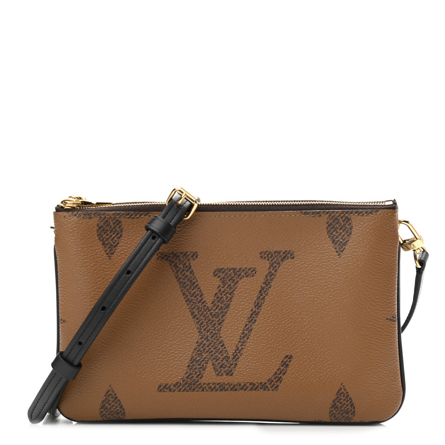 Reverse Monogram Giant Double Zip Pochette