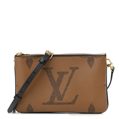 Louis Vuitton Reverse Monogram Giant Double Zip Pochette 1 of 12