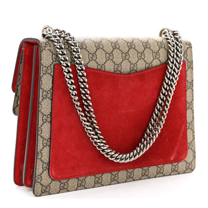 Gucci GG Supreme Monogram Embroidered Medium Dionysus Shoulder Bag Beige Hibiscus 3 of 10