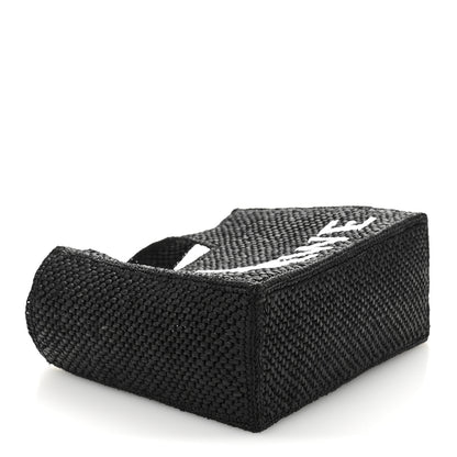Loewe X PAULA'S IBIZA Raffia Font Tote Black 4 of 9