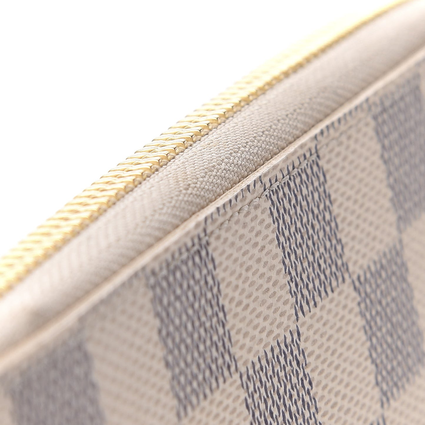 Damier Azur Clemence Wallet Rose Ballerine