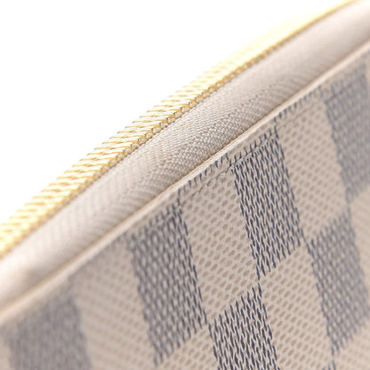 Louis Vuitton Damier Azur Clemence Wallet Rose Ballerine 13 of 16