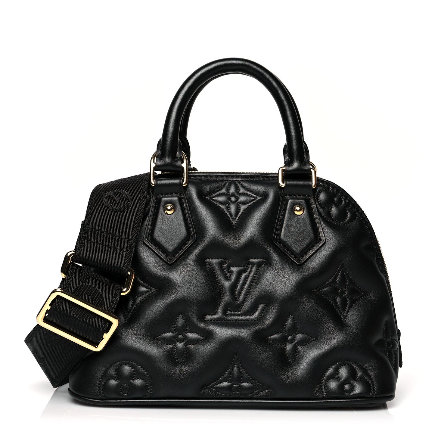 Calfskin Bubblegram Alma BB Black