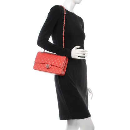 Chanel Lambskin Perforated Medium Double Flap Red 3 of 9