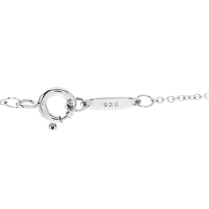 Tiffany Sterling Silver Four Hearts Clover Pendant Necklace 6 of 7