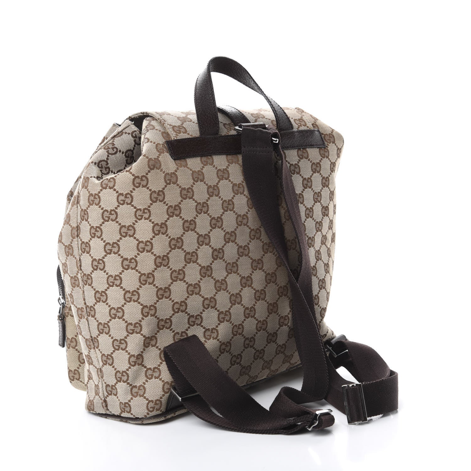 Gucci Monogram Backpack Dark Brown 2 of 14