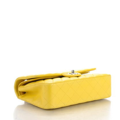 Chanel Lambskin Quilted Medium Double Flap Yellow 4 of 8