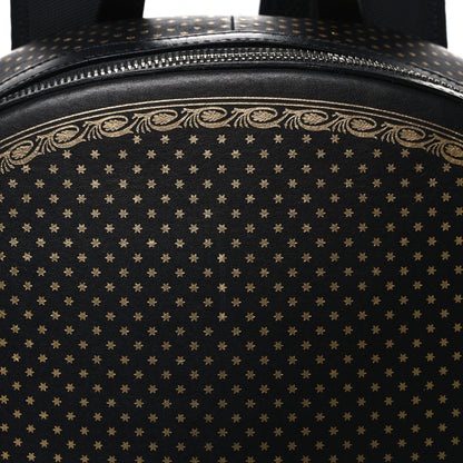 Gucci X SEGA Calfskin GUCCY Stars Dome Backpack Black Gold 8 of 10