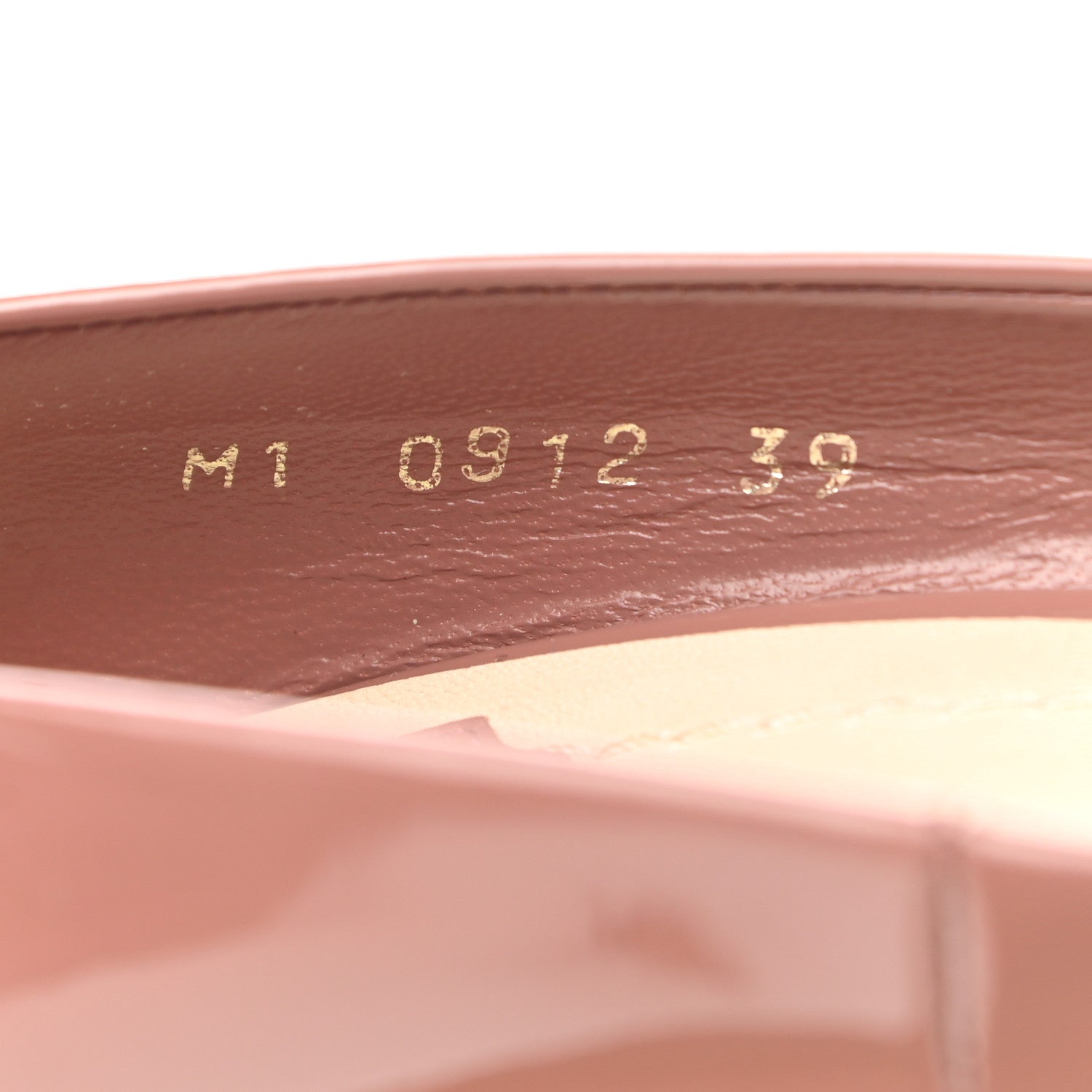 Christian Dior Patent Metal Cannage Peep Toe Pumps 39 Nude 8 of 13