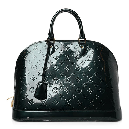 Louis Vuitton Vernis Alma GM Blue Nuit 1 of 9