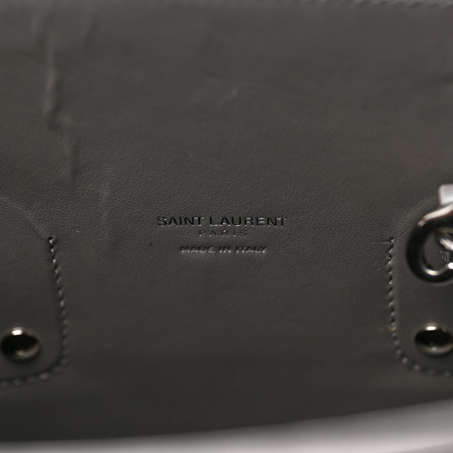 Crocodile Embossed Small Sac De Jour Asphalt