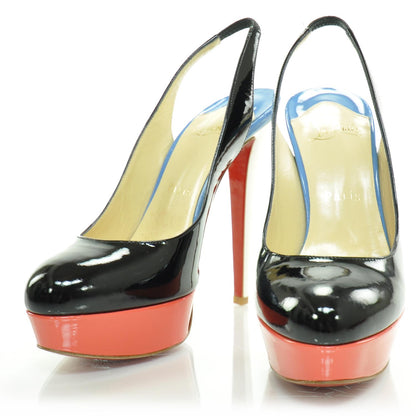 Christian Louboutin Patent Bianca Slingback Pumps 37 Multicolor 1 of 7