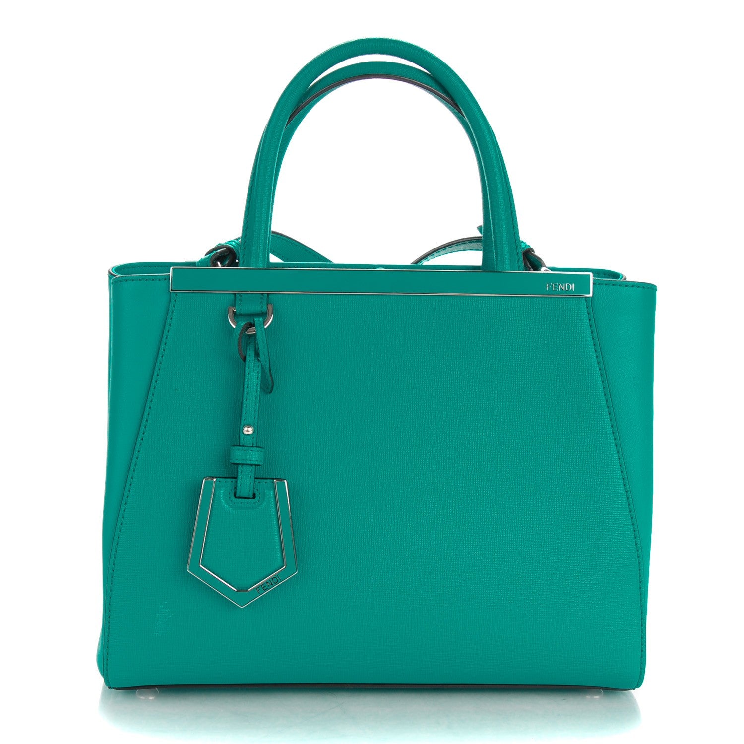 Fendi Vitello Elite Flamingo Petite 2Jours Tote Lago 1 of 8