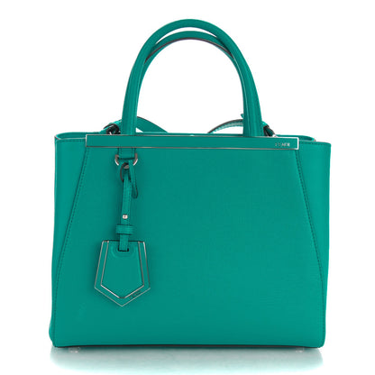Fendi Vitello Elite Flamingo Petite 2Jours Tote Lago 1 of 8