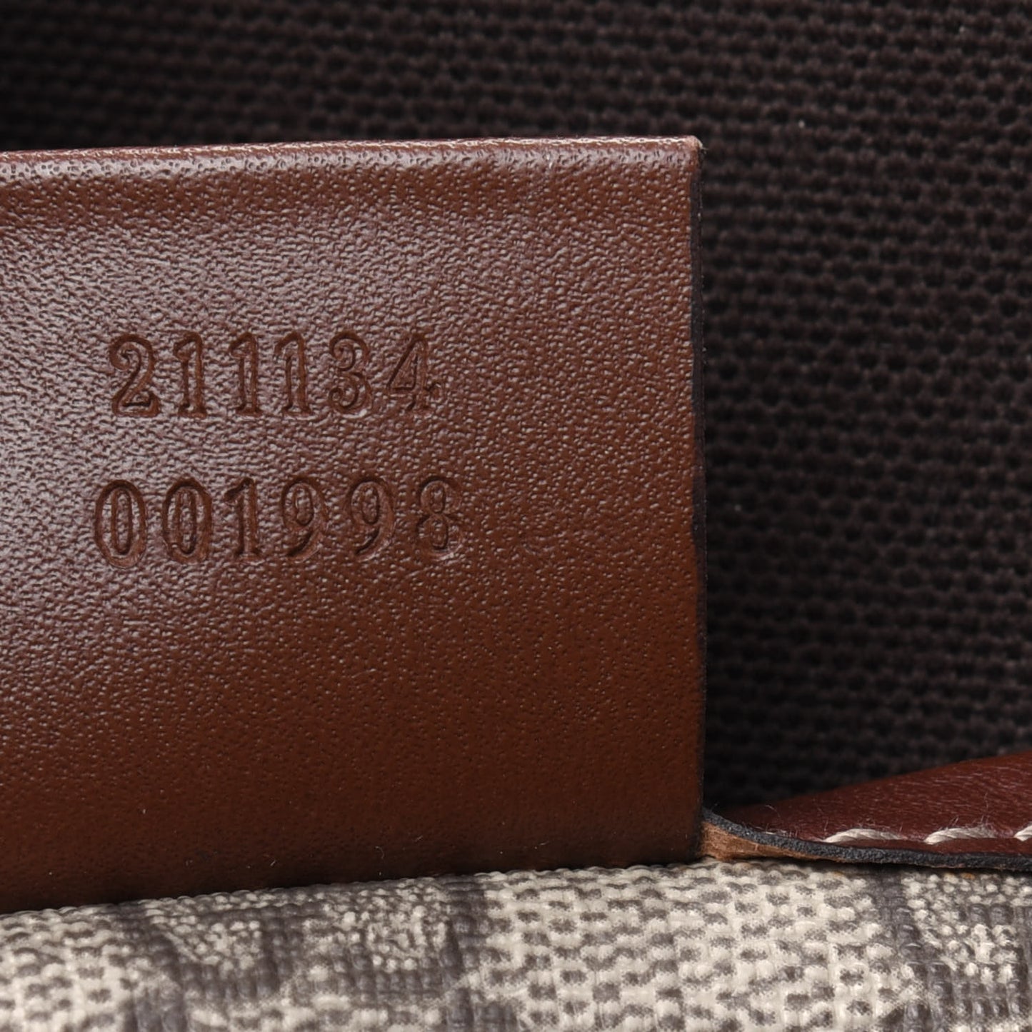 GG Plus Monogram Medium Signature Web Loop Tote Brown