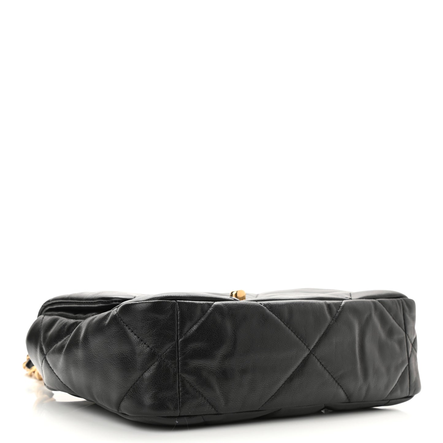 Lambskin Quilted Medium Chanel 19 Flap Black