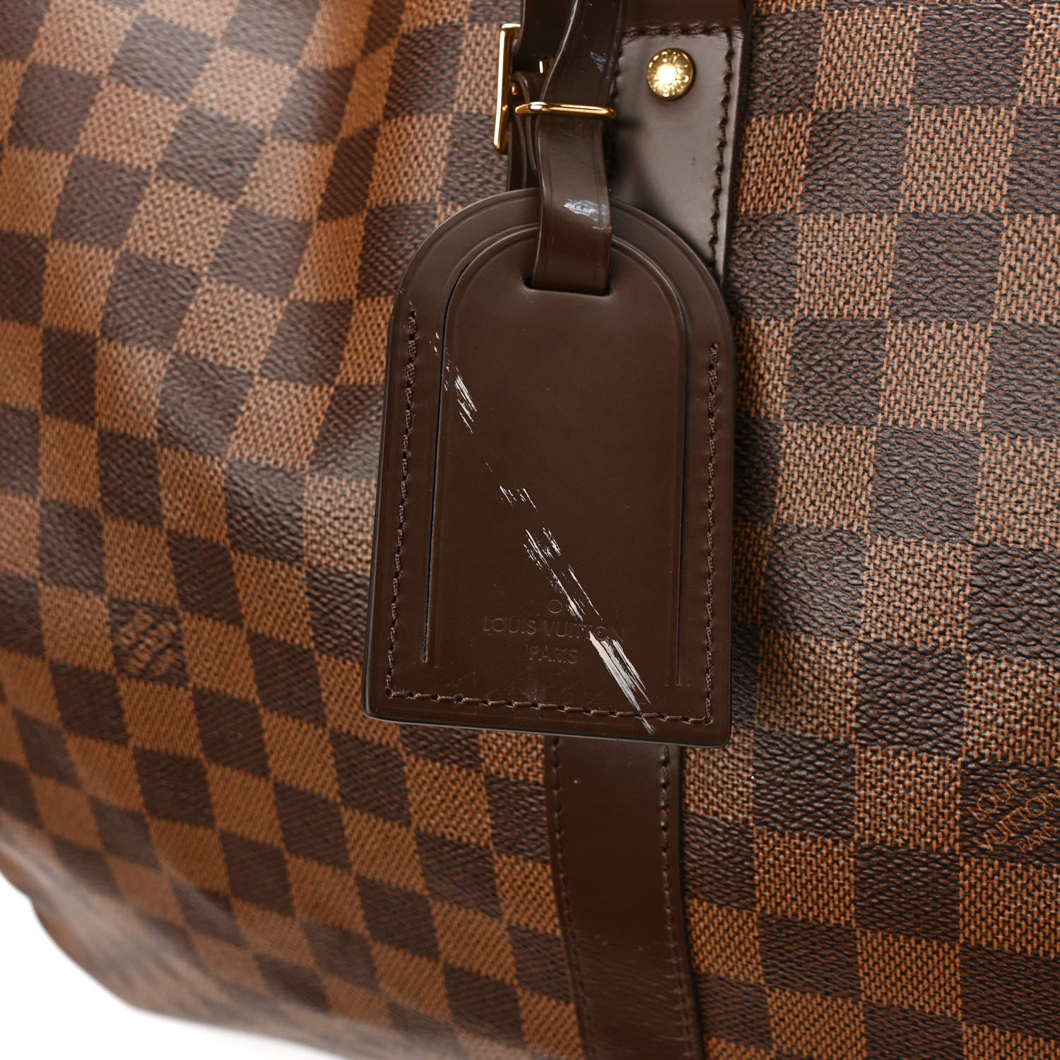 Louis Vuitton Damier Ebene Keepall Bandouliere 55 10 of 12