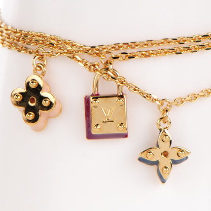 Louis Vuitton Sweet Monogram Charms Bracelet Gold 3 of 6