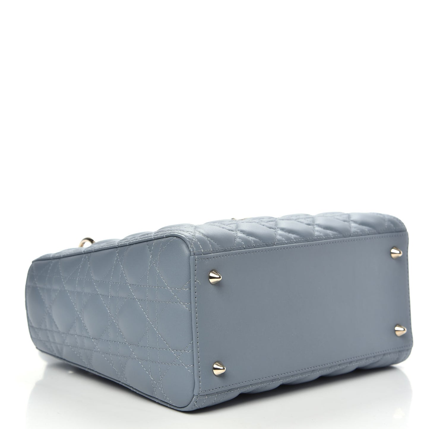 Lambskin Cannage Medium Lady Dior Cloud Blue