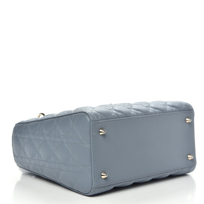 Christian Dior Lambskin Cannage Medium Lady Dior Cloud Blue 5 of 10