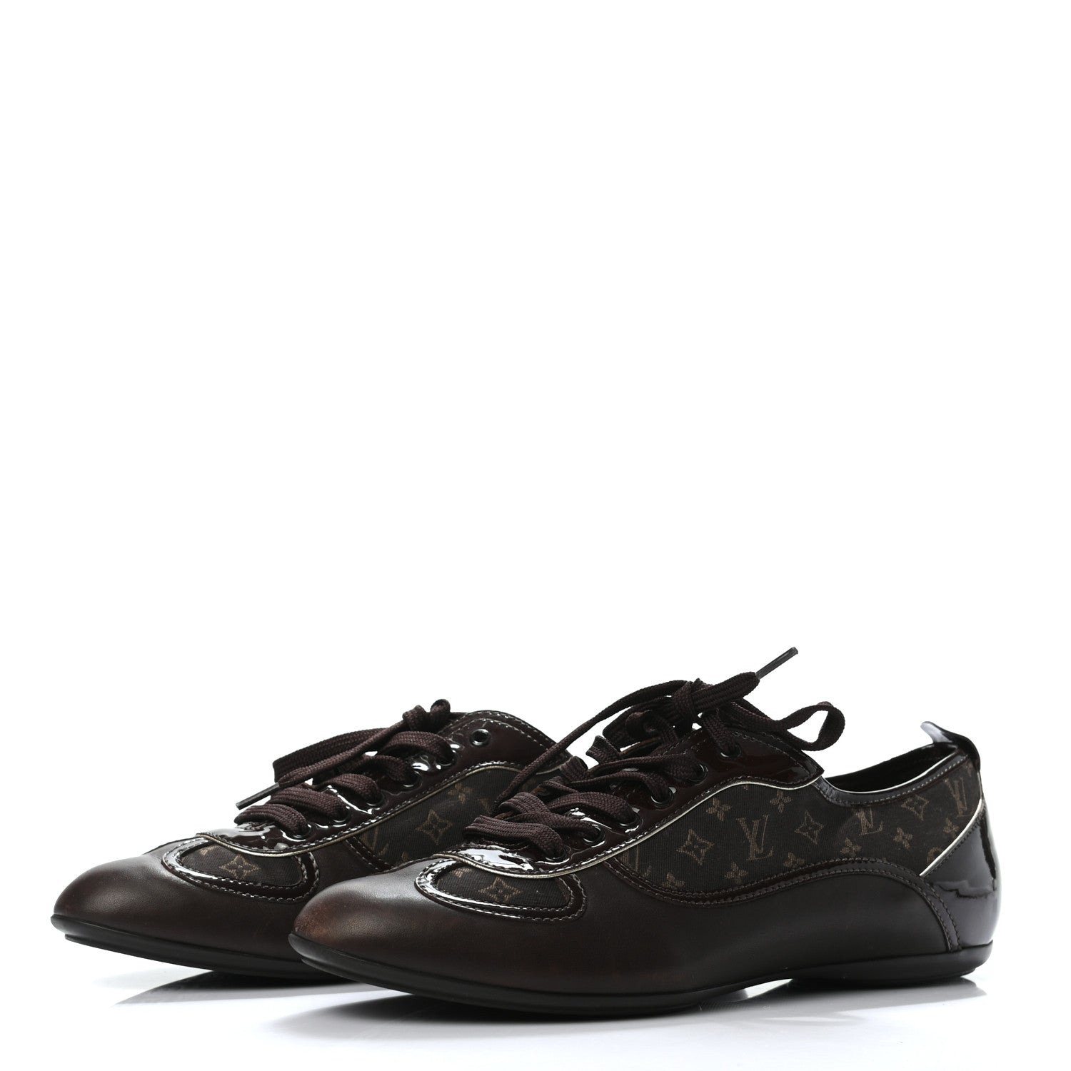 Louis Vuitton Patent Monogram Globe Trotter Sneakers 37 3 of 6