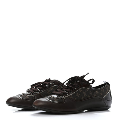 Louis Vuitton Patent Monogram Globe Trotter Sneakers 37 3 of 6